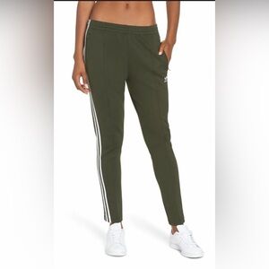 Adidas Women's Adicolor Classics SST Track Pants in Olive - Medium